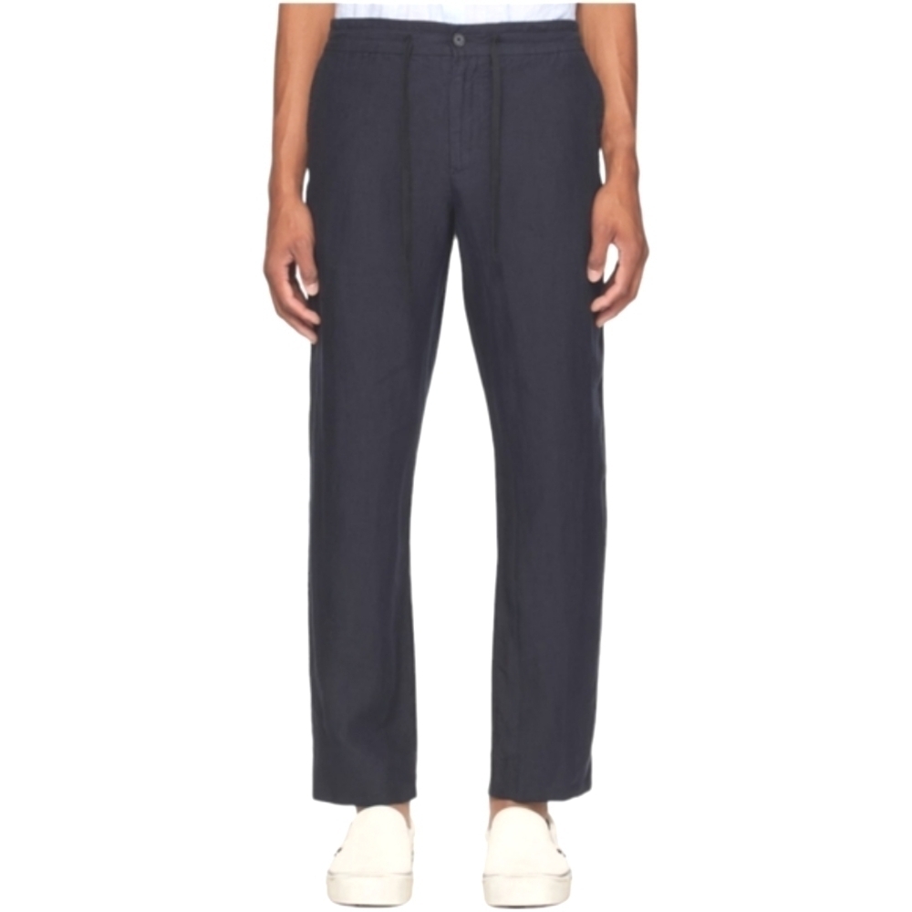 Vince Dark Navy Hemp Trousers Size Small NWOT